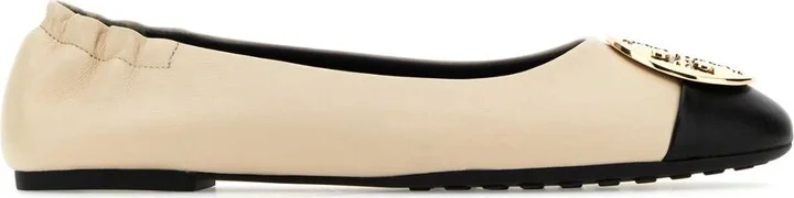 Sand Nappa Leather Claire Ballerinas