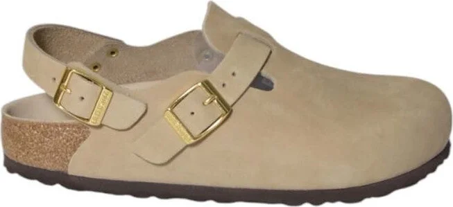 Sand Nubuck Leather Tokio Mules