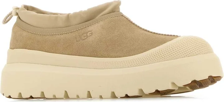 Sand Suede And Rubber Tasman Weather Hybrid Slip Ons - Image 2
