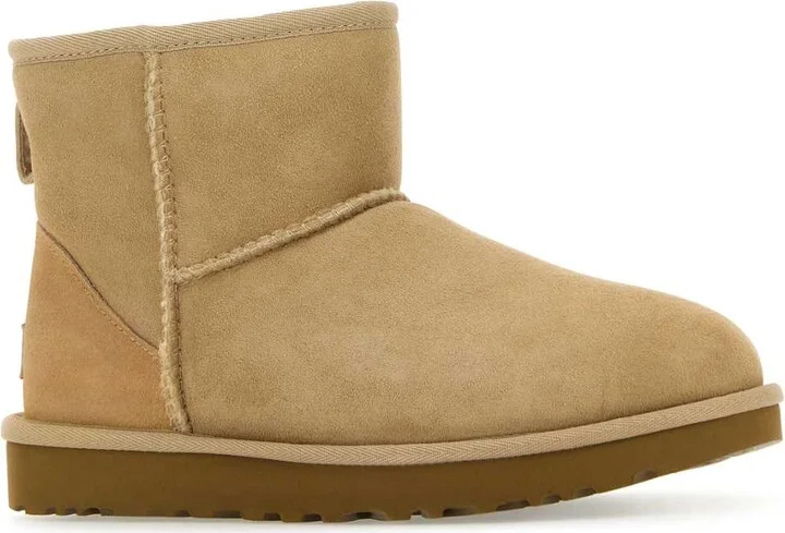 Sand Suede Classic Ultra Mini Ankle Boots - Image 2