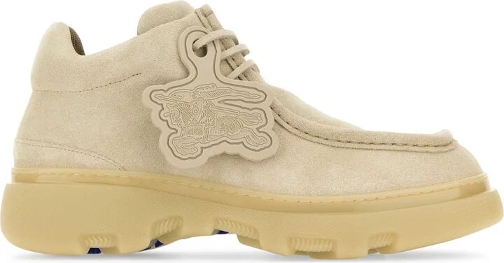 Sand Suede Creeper Lace-up Shoes