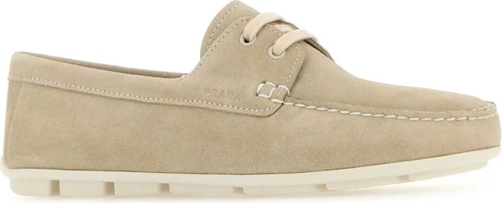 Sand Suede Driver Loafers - Image 2