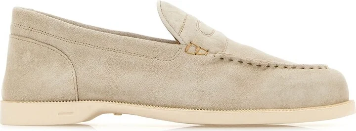 Sand suede Pace loafers