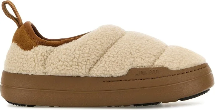 Sand teddy fabric MB Park Puffer slip on
