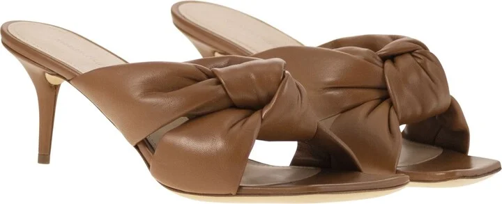 Sandal Mules On Heel And Knot - Image 4