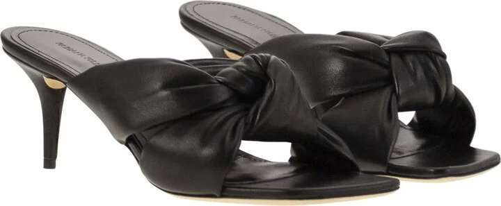 Sandal Mules On Heel And Knot - Image 4