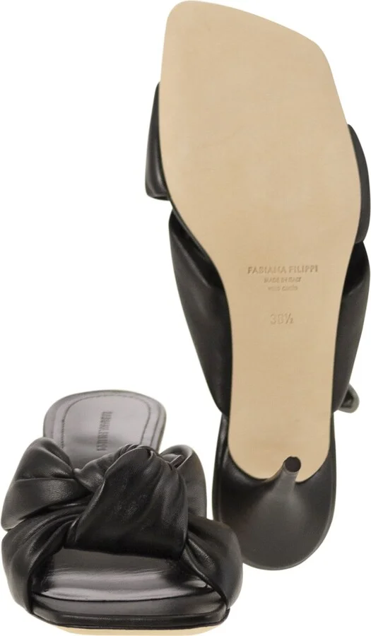 Sandal Mules On Heel And Knot - Image 5