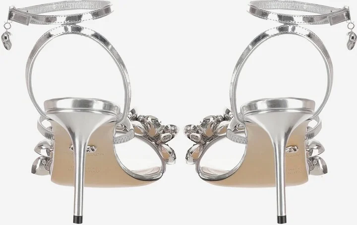 Sandal With Heel And Metallic Decoration - Image 3