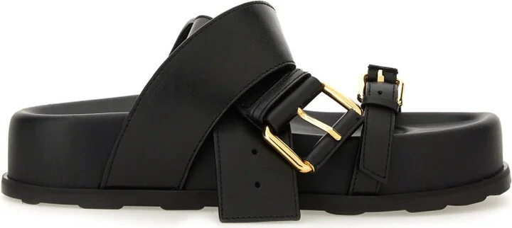 Sandal With Woven Buckle