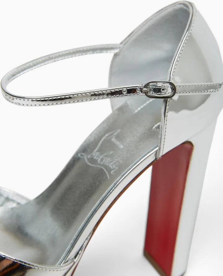 Sandaloo 130 silver platform sandals - Image 4