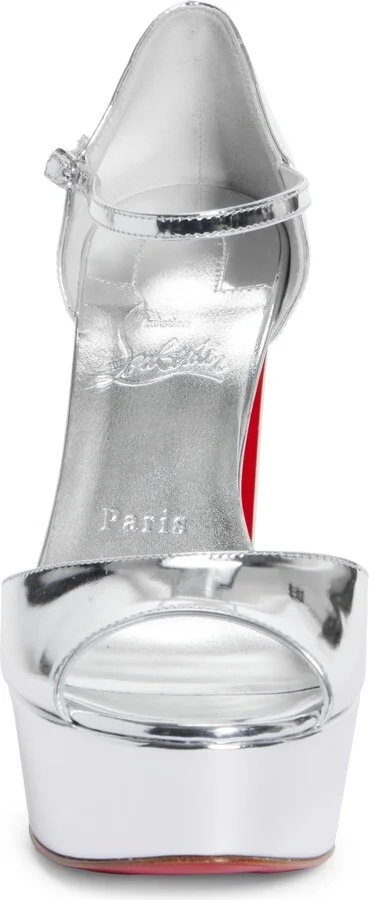 Sandaloo Metallic Peep-Toe Sandal - Image 4