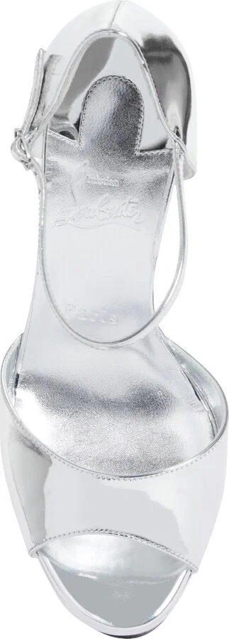Sandaloo Metallic Peep-Toe Sandal - Image 5