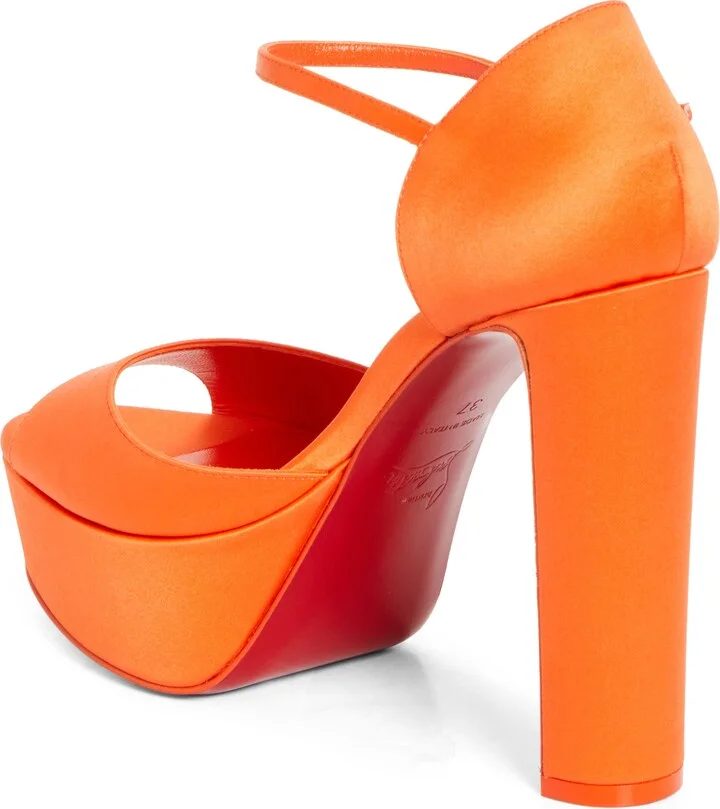 Sandaloo Silk Satin Platform Sandal - Image 2