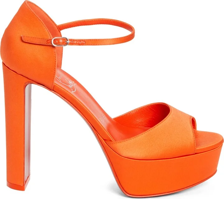 Sandaloo Silk Satin Platform Sandal - Image 3