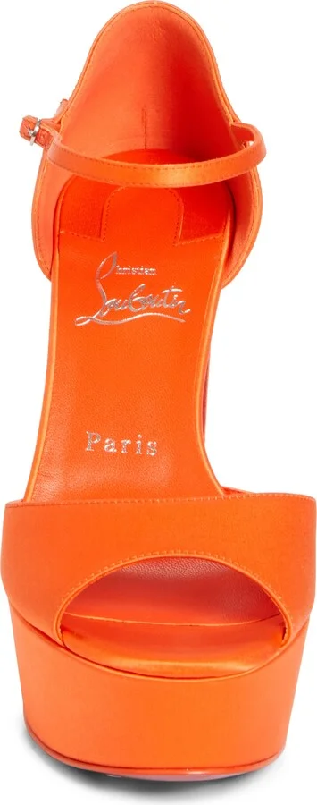 Sandaloo Silk Satin Platform Sandal - Image 4
