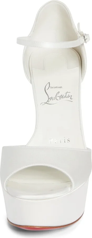 Sandaloo Silk Satin Platform Sandal - Image 10