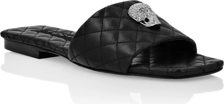 Sandals Flat Crystal Skull