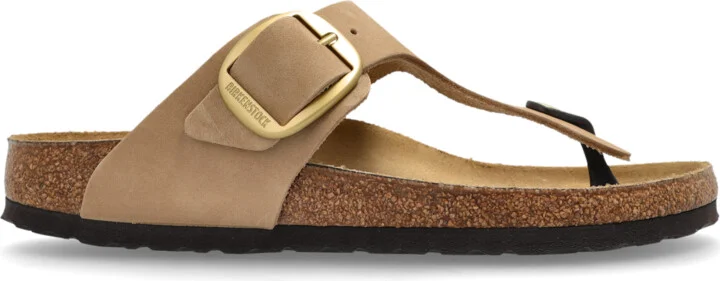 Sandals ‘Gizeh Big Buckle’, , - Beige