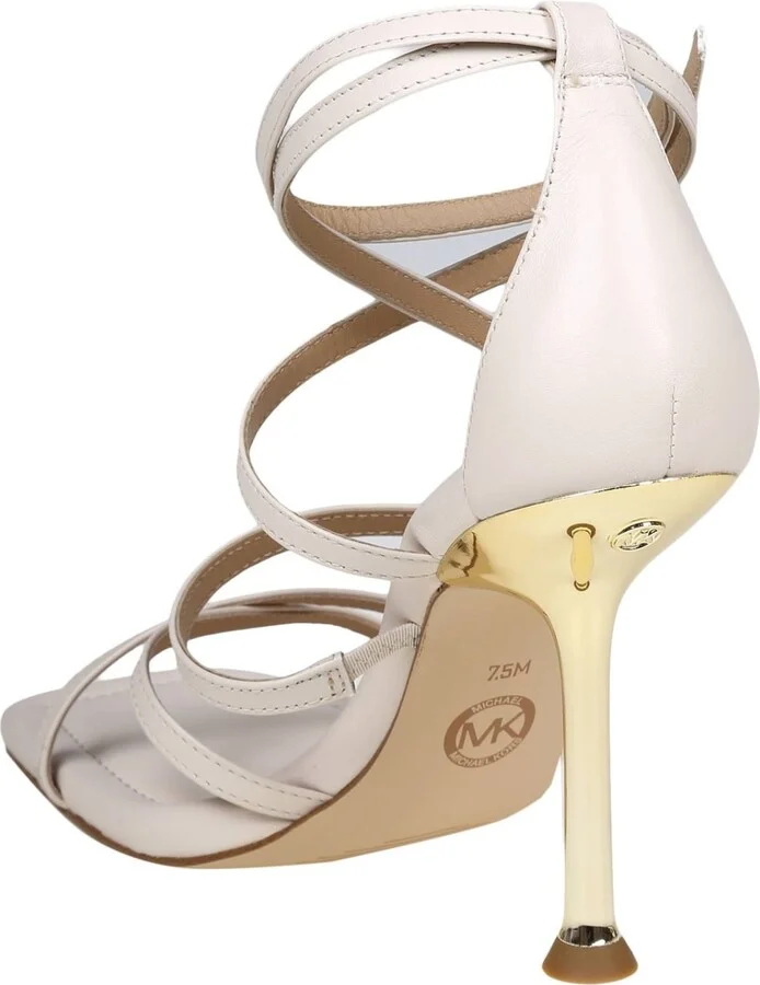 Sandals Imani Strappy In Cream Color Leather - Image 3