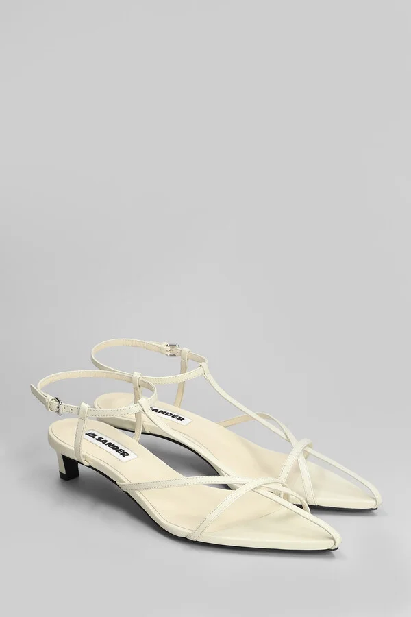 Sandals In Beige Leather - Image 2