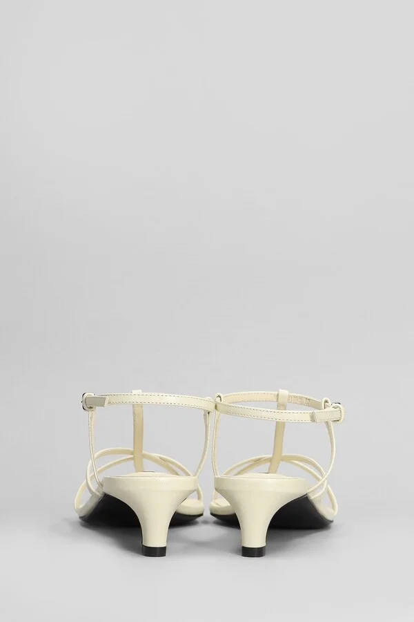 Sandals In Beige Leather - Image 4