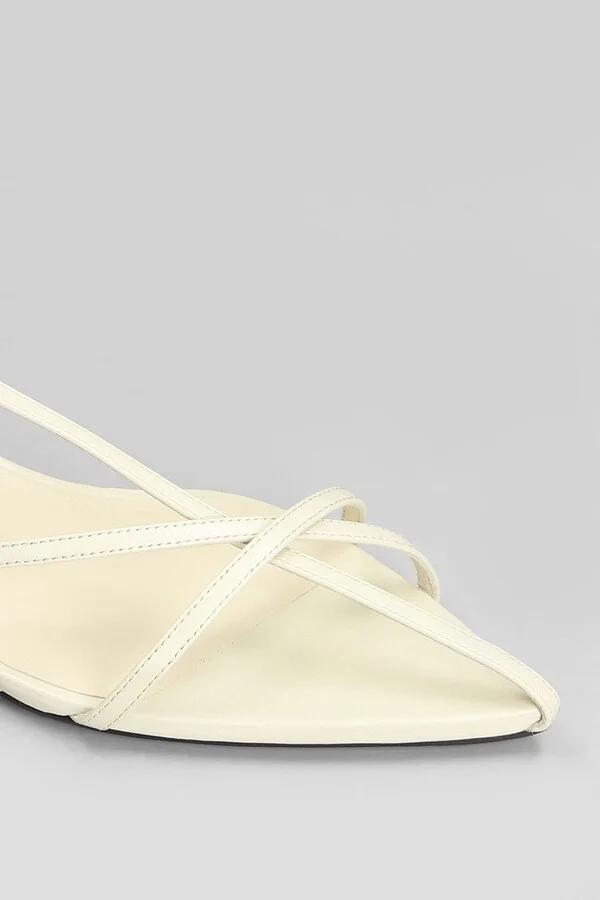 Sandals In Beige Leather - Image 5