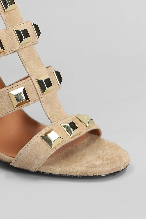 Sandals In Beige Suede - Image 5