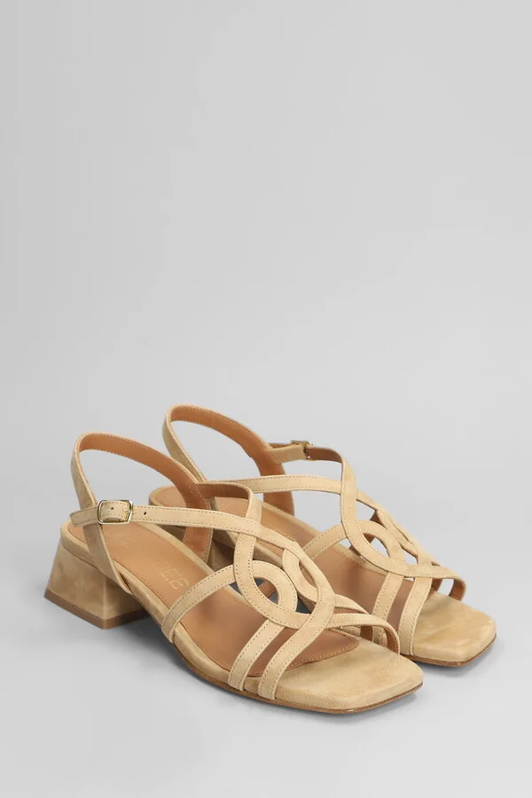 Sandals In Beige Suede - Image 2