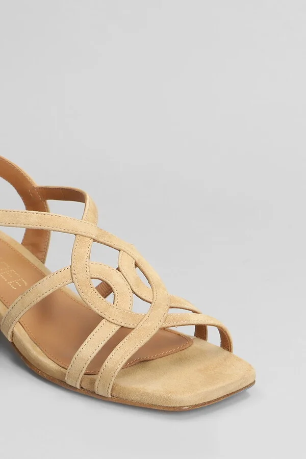 Sandals In Beige Suede - Image 5