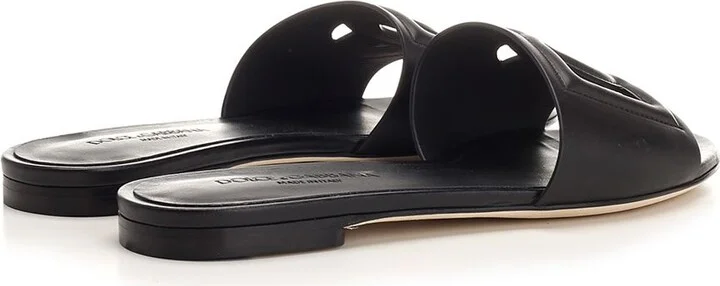 Sandals In Black Calfskin - Image 3