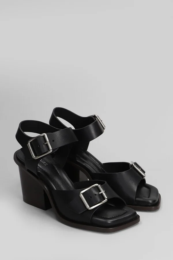 Sandals In Black Leather - Image 2