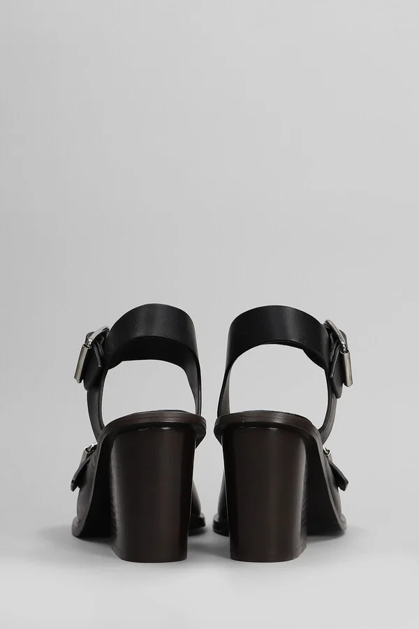 Sandals In Black Leather - Image 4