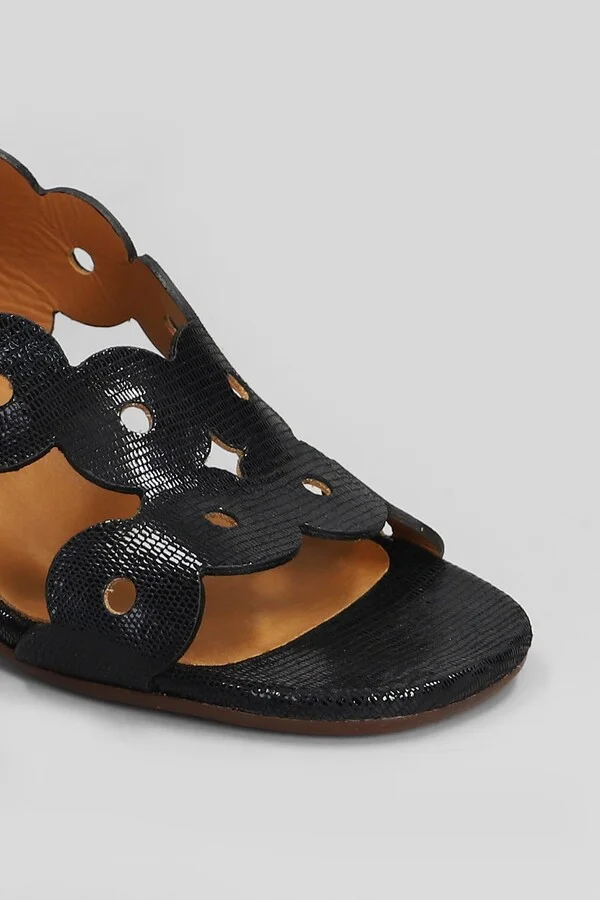 Sandals In Black Leather - Image 5