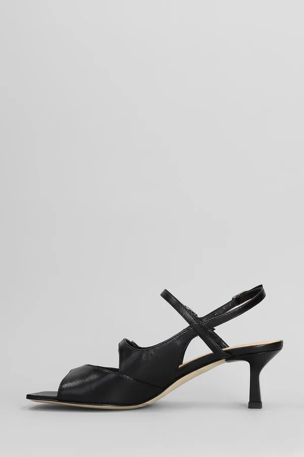 Sandals In Black Leather - Image 3
