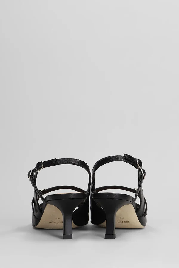 Sandals In Black Leather - Image 4