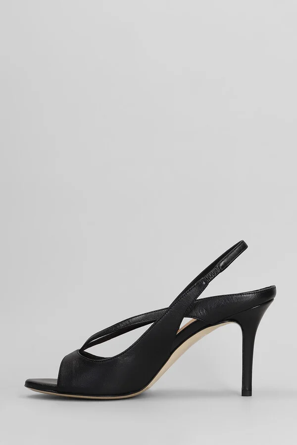 Sandals In Black Leather - Image 3