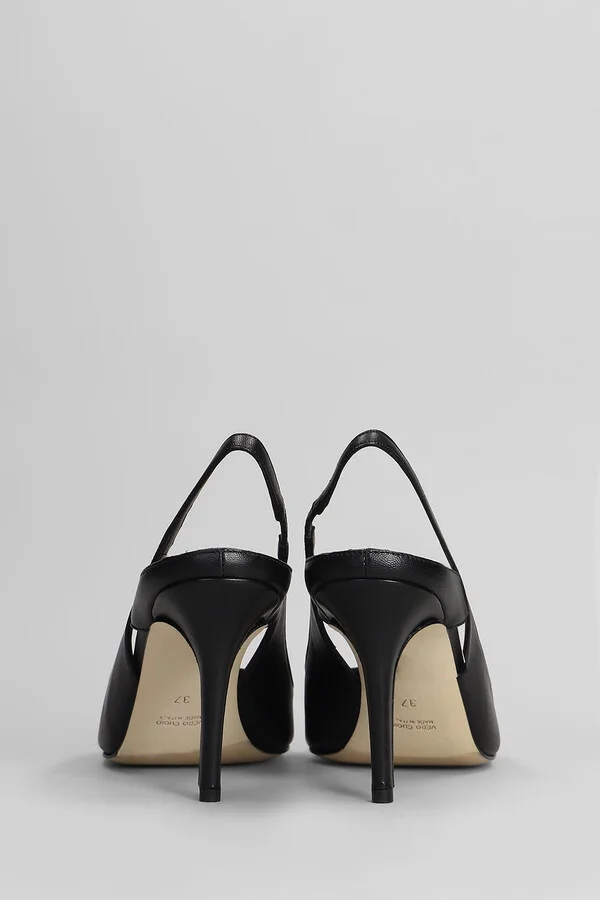 Sandals In Black Leather - Image 4