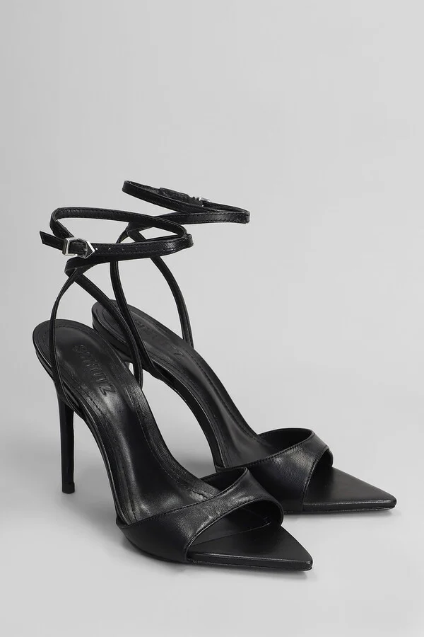 Sandals In Black Leather - Image 2