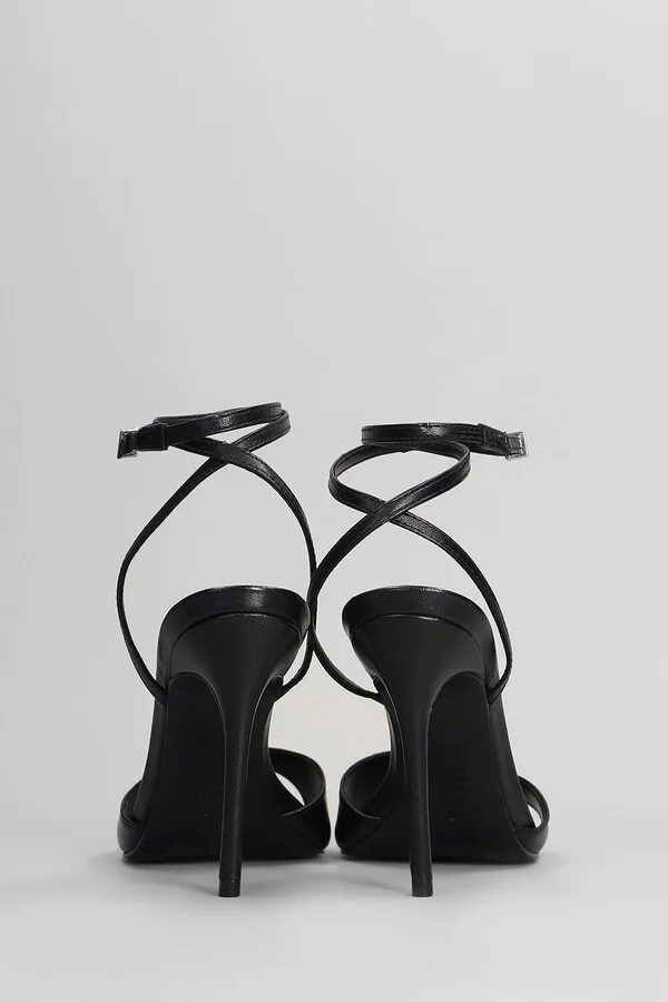 Sandals In Black Leather - Image 4