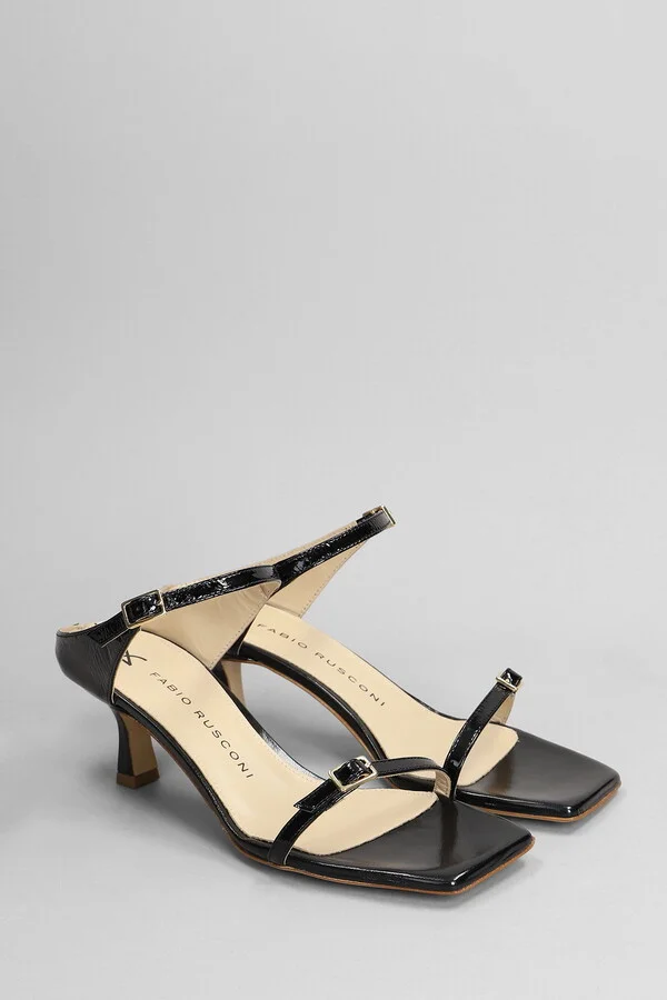 Sandals In Black Leather - Image 2