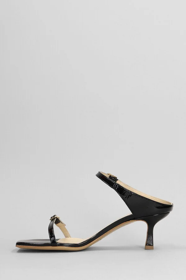Sandals In Black Leather - Image 3