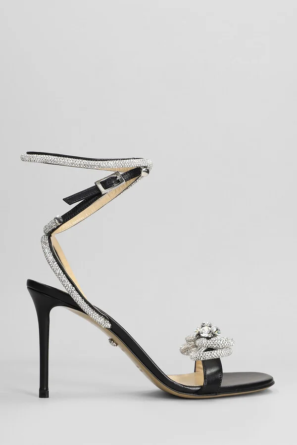Sandals In Black Leather