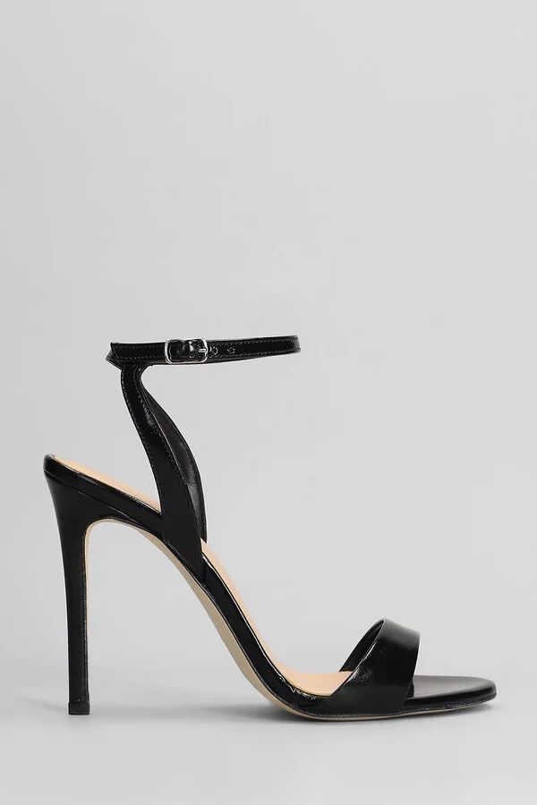 Sandals In Black Leather