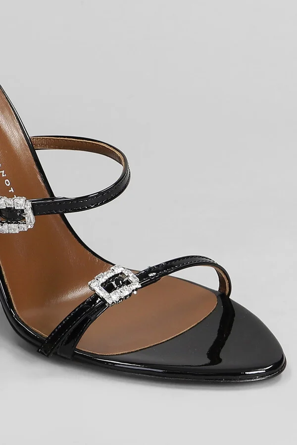 Sandals In Black Patent Leather - Image 5