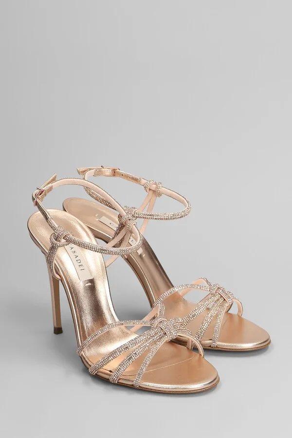 Sandals In Bronze Leather - Image 2