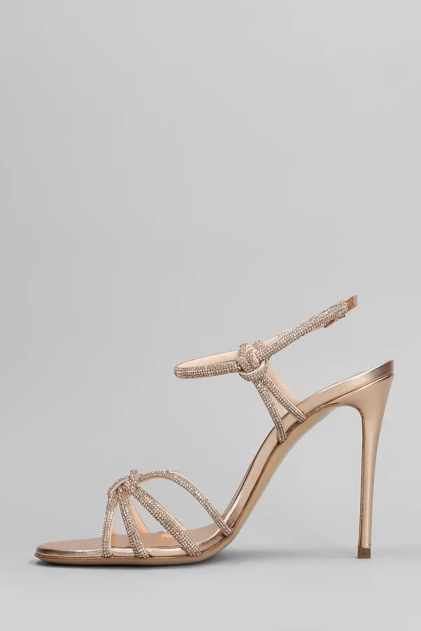 Sandals In Bronze Leather - Image 3