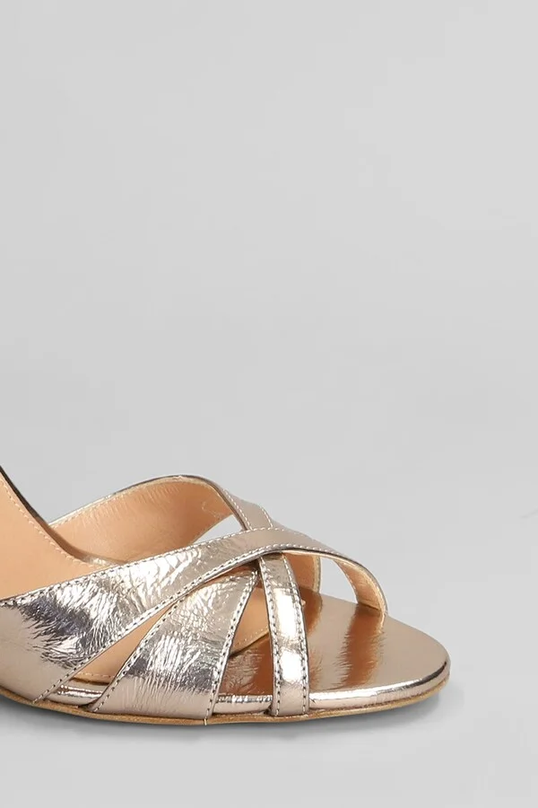 Sandals In Copper Leather - Image 5