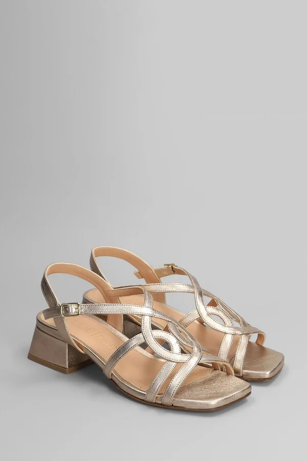 Sandals In Copper Leather - Image 2