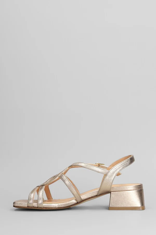 Sandals In Copper Leather - Image 3