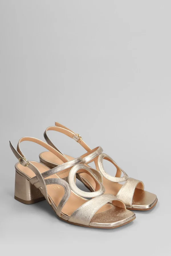 Sandals In Copper Leather - Image 2